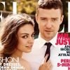 Justin Timberlake et Mila Kunis, partenaires à l'écran dans Sexe Entre Amis, le sont également sur papier glacé grâce au magazine Elle. Septembre 2011.