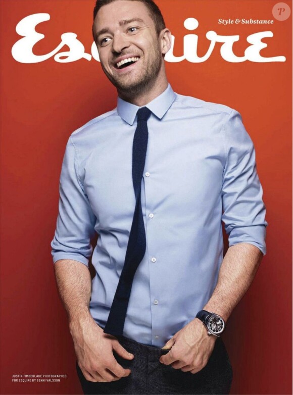 Justin Timberlake, en Une du magazine Esquire. Décembre 2011.