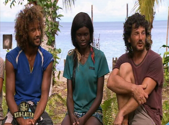 Laurent, Ella et Gérard dans Koh Lanta 11, vendredi 25 novembre 2011, sur TF1