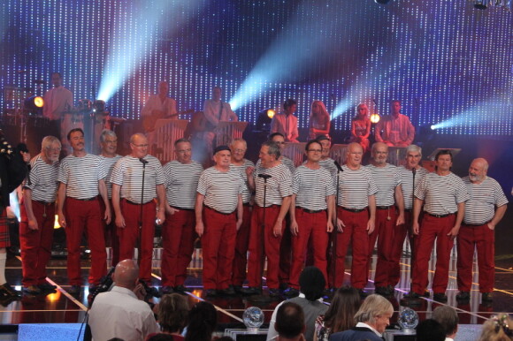 Les Marins lors de l'enregistrement de l'émission Les années Bonheur, diffusée le 10 décembre 2011 sur France 2