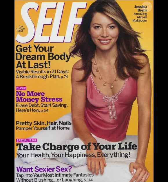 L'actrice Jessica Biel en couverture du magazine Self. 2005.