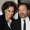Inès de la Fressange et Denis Olivennes, amoureux, lors de la soirée Europe 1 fait Bobino, le 28 novembre 2011 à Bobino