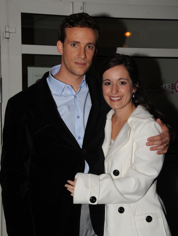 Laurent de Villiers et sa femme après un passage au Grand Journal de Canal+, le 2 novembre 2011.