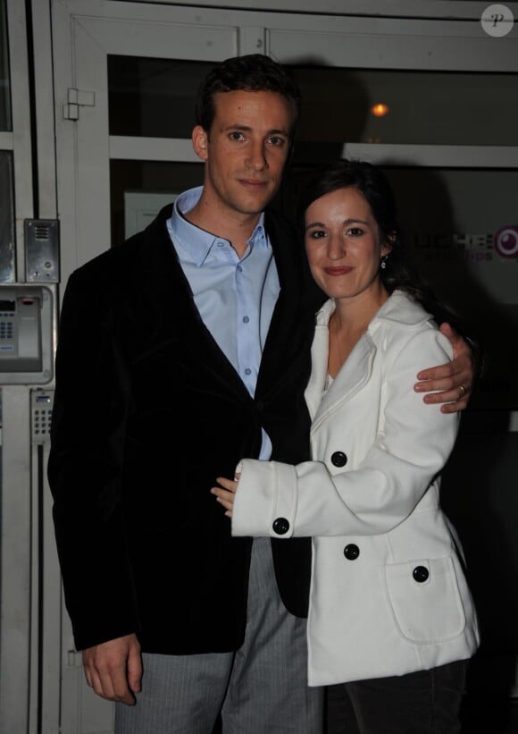 Laurent de Villiers et sa femme après un passage au Grand Journal de Canal+, le 2 novembre 2011.