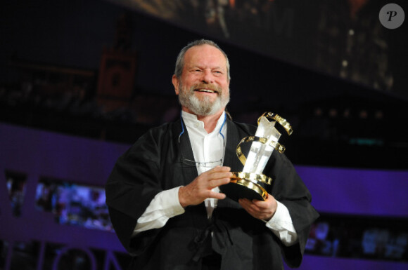 Terry Gilliam reçoit son hommage au Festival international du film de Marrakech, le 6 décembre 2011.
