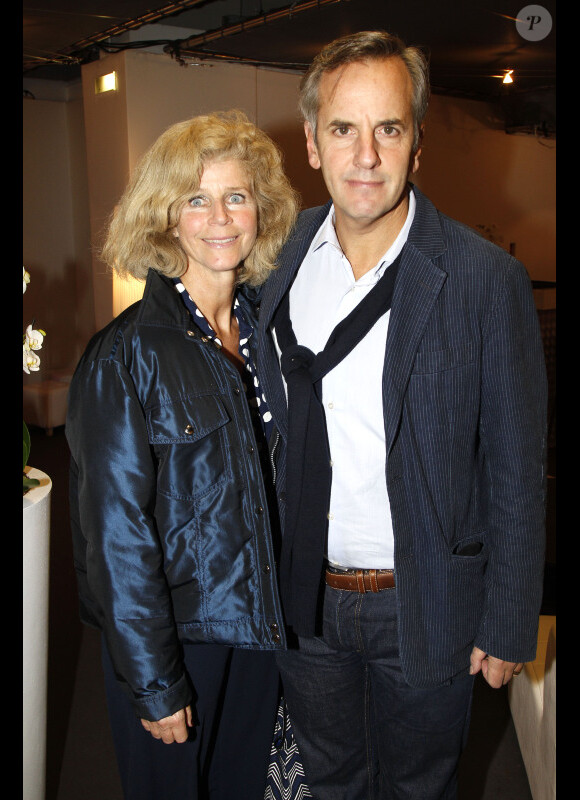 Bernard de La Villardière et son épouse à Paris Bercy en novembre 2011