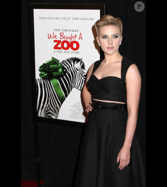 Scarlett Johansson lors de l'avant-première du film We Bought a Zoo à New York le 12 décembre 2011