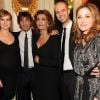 La famille Loren au grand complet lors du dîner organisé en hommage à Carlo Ponti, à Rome en Italie, le 12 décembre 2011