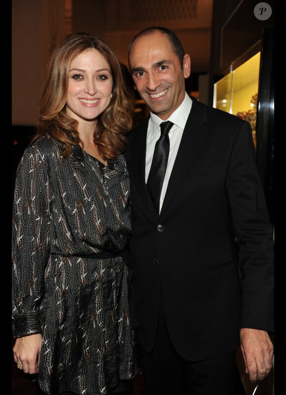 Sasha Alexander et Massimo Leonardelli lors du dîner organisé en hommage à Carlo Ponti, à Rome en Italie, le 12 décembre 2011