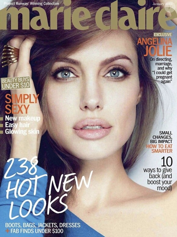 Angelina Jolie en couverture de Marie Claire