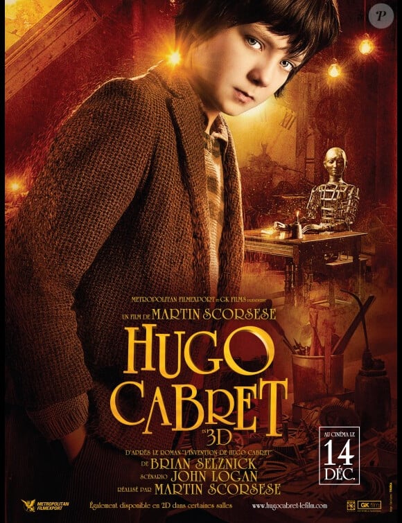 Hugo Cabret, nominé aux Golden Globes 2012.