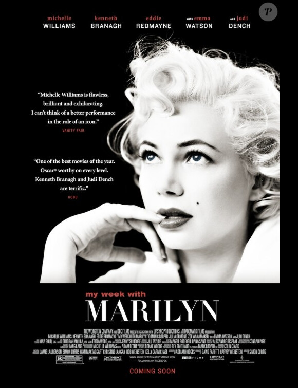 My week with Marilyn, nominé aux Golden Globes 2012.