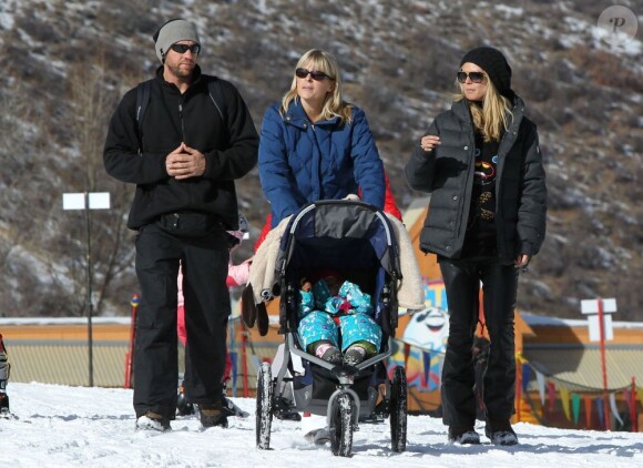 Heidi Klum et sa mère Erna à Aspen le 26 décembre 2011