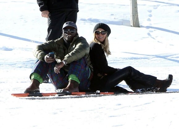 Heidi Klum et son mari Seal à Aspen le 26 décembre 2011