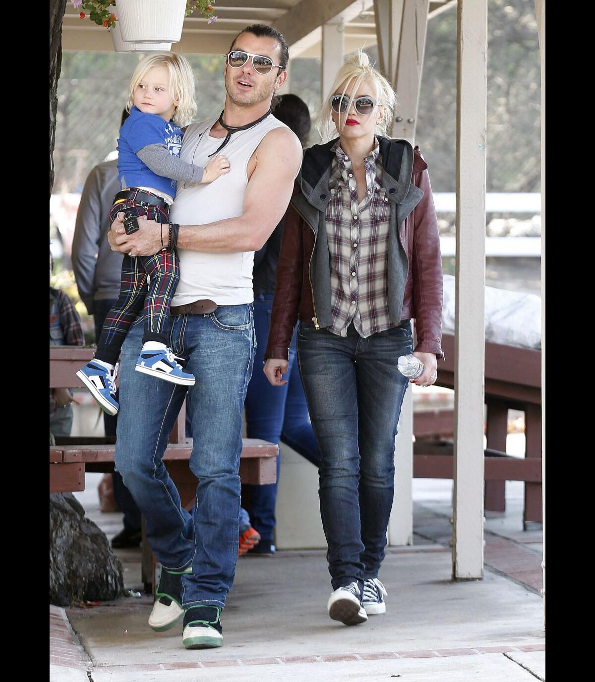 Photo Gwen Stefani Son Mari Gavin Rossdale Et Leur Fils Zuma Au Parc Beverly Hills Le