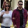 Jack Osbourne et sa fiancée Lisa Stelly enceinte à Los Angeles, le 3 janvier 2012