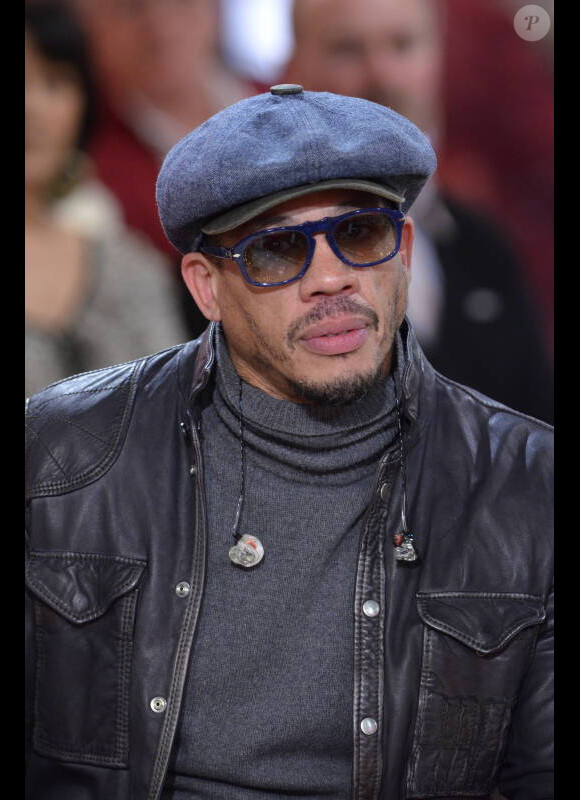 JoeyStarr lors de l'émission Vivement Dimanche enregistrée le 4 janvier 2012 au Studio Gabriel à Paris