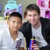 Lionel Messi le 5 janvier 2012 à l'hôpital del Mar de Barcelone