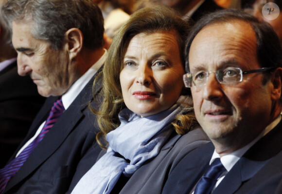 Valérie Trierweiler et François Hollande le 7 janvier 2012 à Tulle