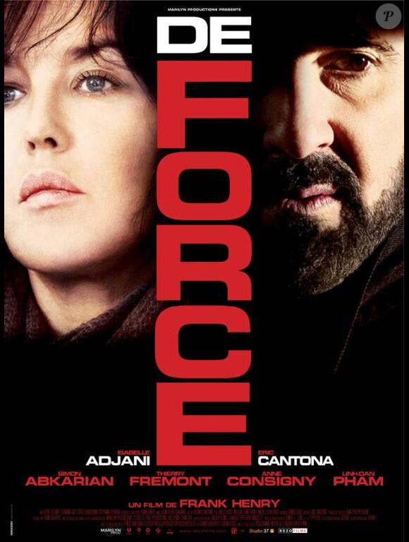 Image du film De force avec Isabelle Adjani et Eric Cantona.