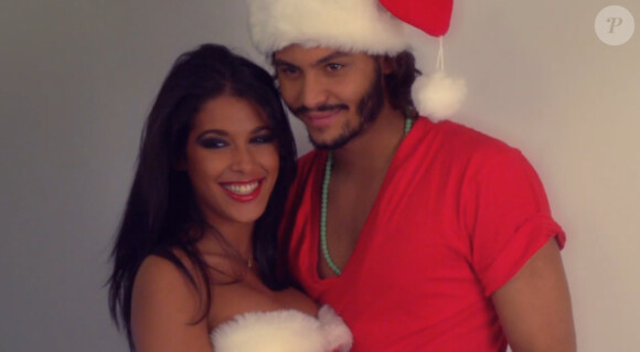 Ayem et Daniel très complices dans la vidéo promo pour la soirée Secret Christmas Story au Six Seven, le 23 décembre 2011 à Paris