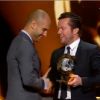 Pep Guardiola sacré meilleur entraîneur le 9 janvier 2012 à Zurich lors la cérémonie du Ballon d'Or