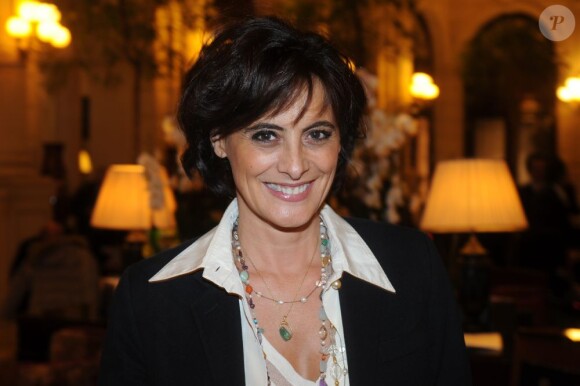 Inès de la Fressange lors du gala mécénat chirurgie cardiaque au grand Hôtel à Paris, le 9 janvier 2012