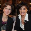 Corinne Touzet et Inès de la Fressange lors du gala mécénat chirurgie cardiaque au grand Hôtel à Paris, le 9 janvier 2012