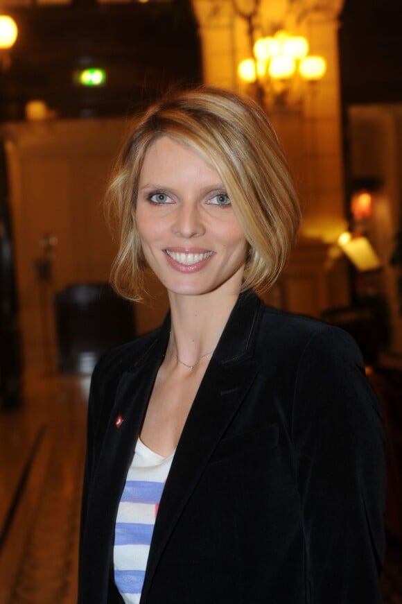 Sylvie Tellier lors du gala mécénat chirurgie cardiaque au grand Hôtel à Paris, le 9 janvier 2012