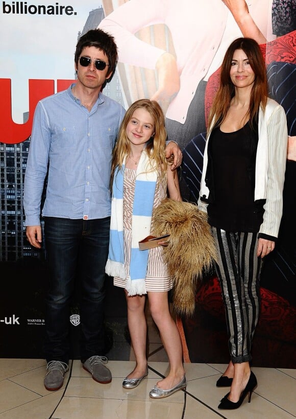 Noel Gallagher, sa fille Anais et sa femme Sarah en avril 2011