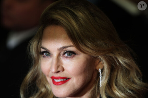 Madonna lors de l'avant-première du film W.E. à Londres le 11 janvier 2012