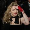 Madonna lors de l'avant-première du film W.E. à Londres le 11 janvier 2012
