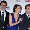 Michel Hazanavicius, Bérénice Bejo, Jeand Dujardin et Thomas Langmann au Critics' Choice Awards, à Los Angeles le 12 janvier 2012.
