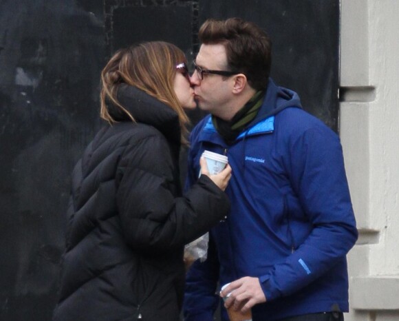 Olivia Wilde et Jason Sudeikis dans les rues de New York le 14 janvier 2012