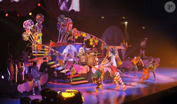 Katy Perry en plein California Dreams Tour, à Milan, le 23 février 2011.
