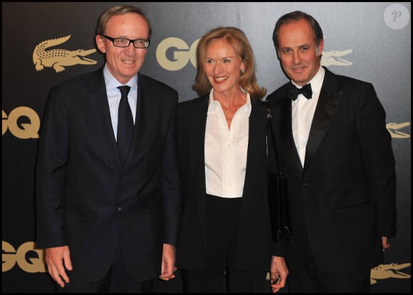 Bertrand Meheut et sa femme accompagnent Xavier Romatet lors de la soirée GQ des hommes de l'année au Ritz à Paris le 18 janvier 2012