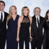 Steven Spielberg entouré de sa famille lors des Producers guild awards à Los Angeles le 21 janvier 2012