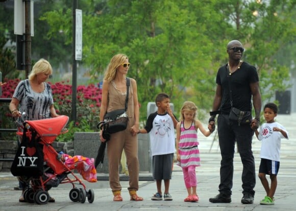 Heidi Klum et Seal entourés de leurs enfants 