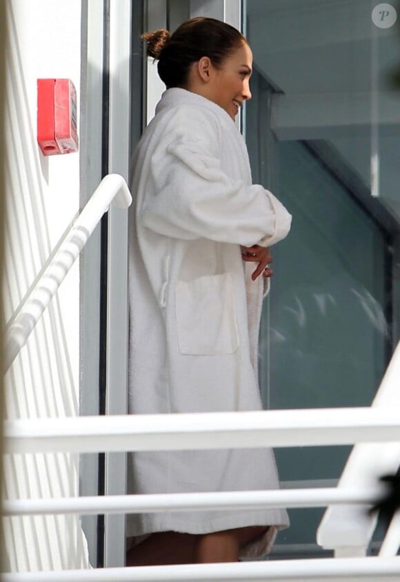 Jennifer Lopez sur son shooting à Miami