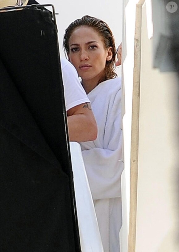 Jennifer Lopez sur son shooting à Miami