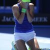 Victoria Azarenka lors de sa demi-finale victorieuse contre la tenante du titre Kim Clijsters lors de l'Open d'Australie 2012. En finale, la Bélarusse atomisera Maria Sharapova pour devenir n°1 de la WTA.
