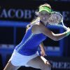 Victoria Azarenka lors de sa demi-finale victorieuse contre la tenante du titre Kim Clijsters lors de l'Open d'Australie 2012. En finale, la Bélarusse atomisera Maria Sharapova pour devenir n°1 de la WTA.