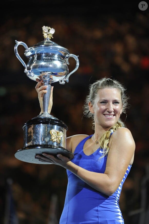 Victoria Azarenka a remporté le 28 janvier 2012 à 22 ans l'Open d'Australie, son premier trophée en Grand Chelem, aux dépens de Maria Sharapova, et est devenue la nouvelle numéro un mondial.