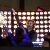 David Guetta sur le tournage d'une pub pour la Renault Twizy, à Los Angeles le 1er février 2012