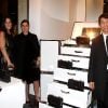 Liliane Jossua, Maria Grazia Chiuri et PierPaolo Piccioli au lancement du sac Vavavoom de Valentino, vendu en édition limitée et  en  exclusivité au magasin Montaigne Market à Paris, le 25 janvier 2012