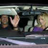 Alex Rodriguez et sa petite amie Torrie Wilson en voiture, quittent le restaurant Il Ristorante. Santa Monica, le 7 février 2012.