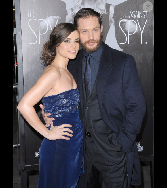 Tom Hardy et sa fiancée à l'avant-première de Target, à Los Angeles le 8 février 2012.