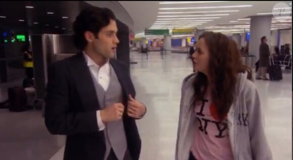 Dan et Blair à l'aéroport dans Gossip Girl