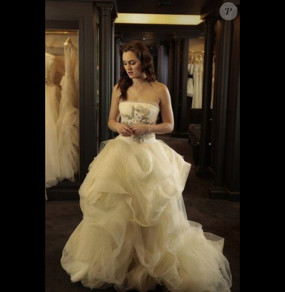 Blair en robe de mariée dans Gossip Girl