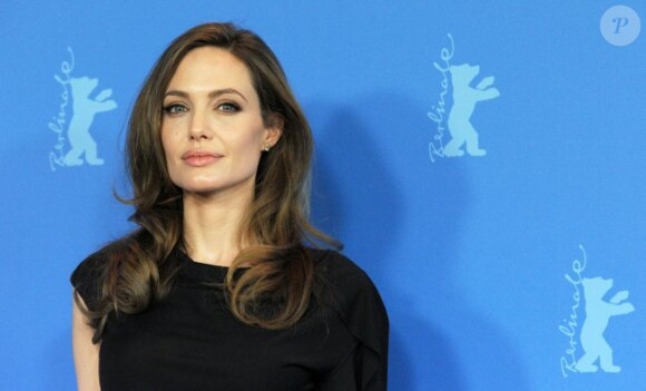 Angelina Jolie présente Au pays du sang et du miel au festival de Berlin, le 11 février 2012.